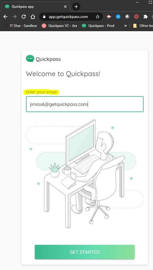 How to On-board the Quickpass Self-Serve Mobile App: End user